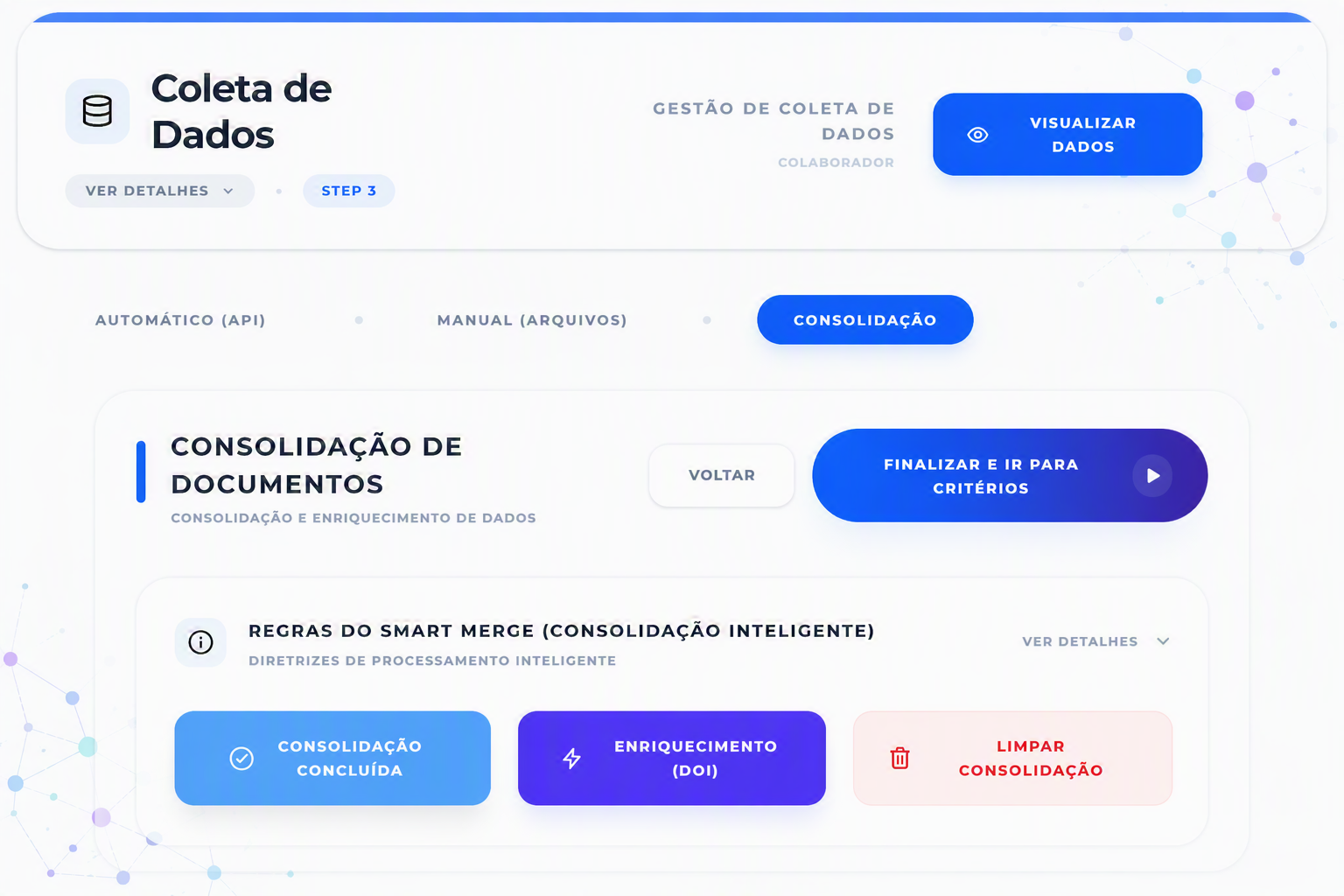 Tela de Consolidação no Tykyra